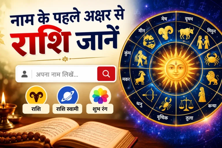 naam ke pahale akshar se rashi tool
