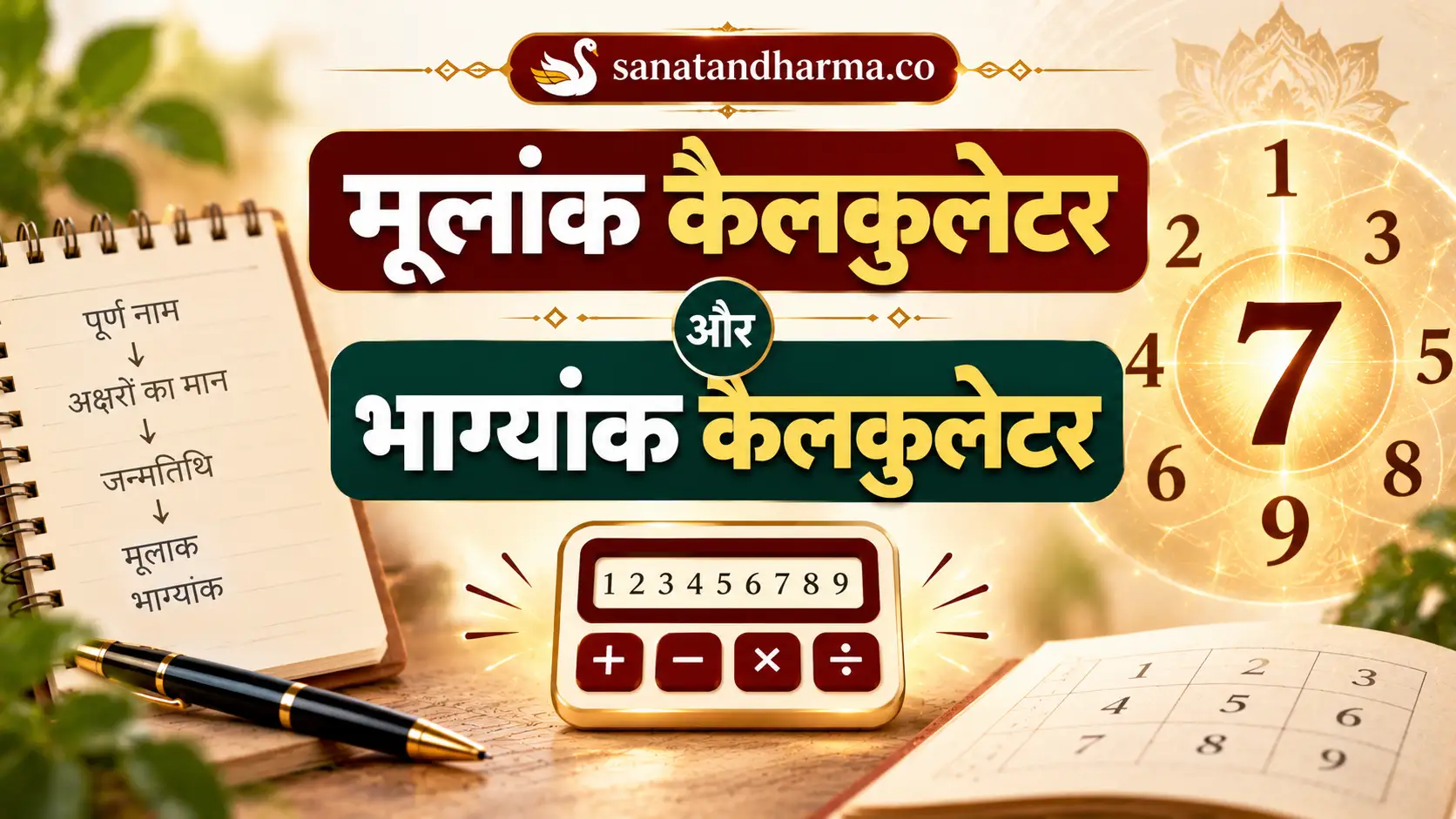 मूलांक और भाग्यांक कैलकुलेटर
